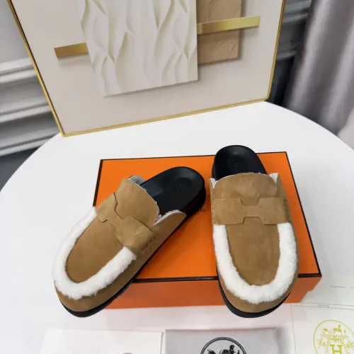 Replica Hermes Slippers For Women #1409634 $96.00 USD for Wholesale