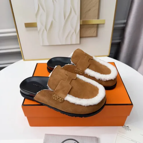 Replica Hermes Slippers For Women #1409636 $96.00 USD for Wholesale