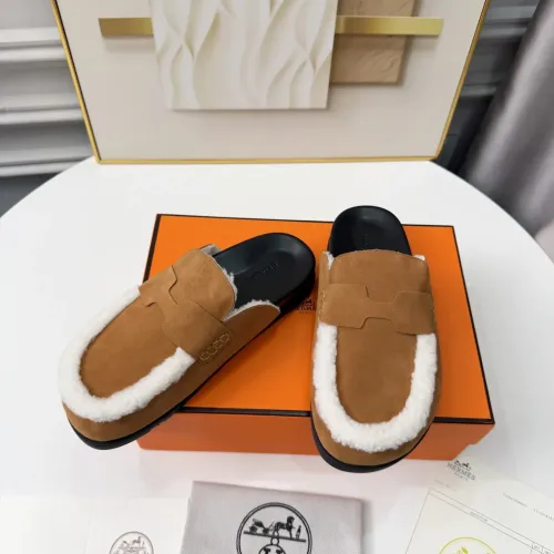 Replica Hermes Slippers For Men #1409637 $96.00 USD for Wholesale