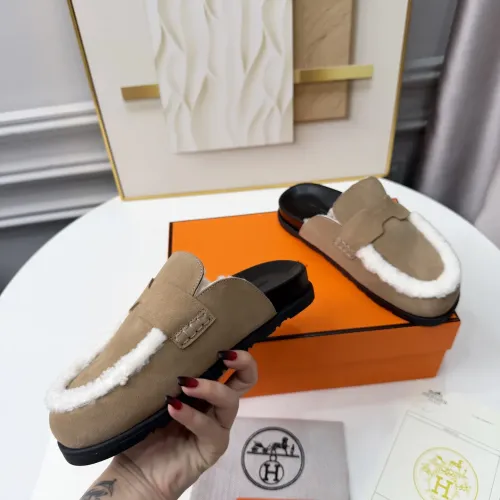 Replica Hermes Slippers For Women #1409638 $96.00 USD for Wholesale