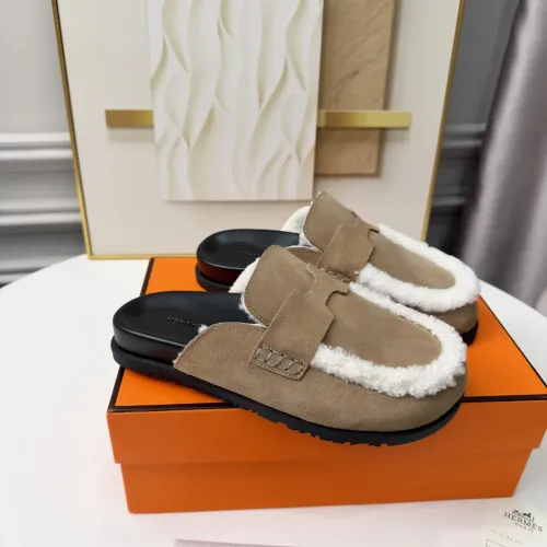 Replica Hermes Slippers For Men #1409639 $96.00 USD for Wholesale