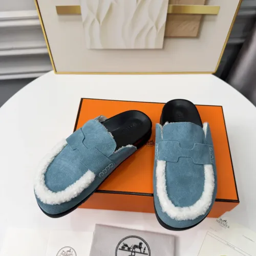 Replica Hermes Slippers For Men #1409649 $96.00 USD for Wholesale