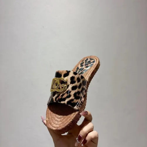 Replica Dolce & Gabbana D&G Slippers For Women #1409658 $88.00 USD for Wholesale