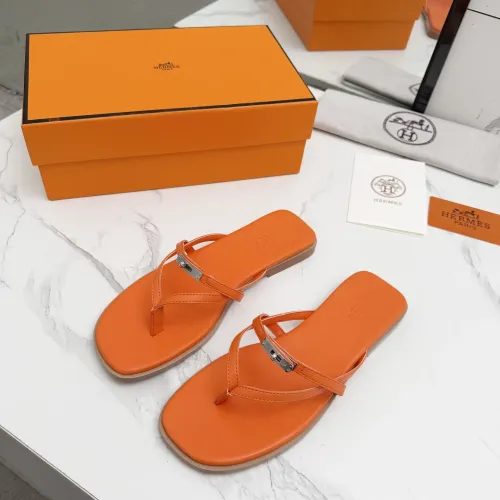 Replica Hermes Slippers For Women #1409942 $82.00 USD for Wholesale