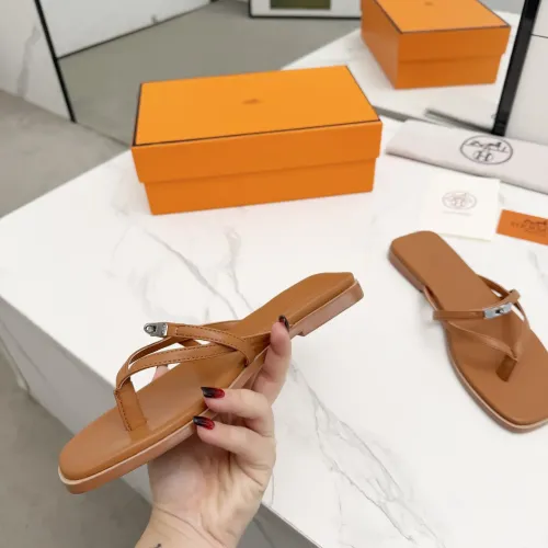 Replica Hermes Slippers For Women #1409943 $82.00 USD for Wholesale