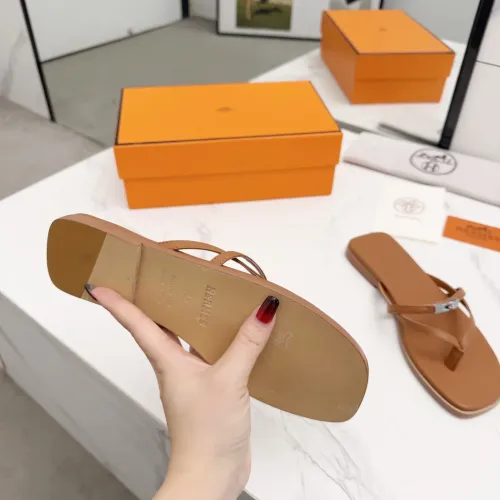Replica Hermes Slippers For Women #1409943 $82.00 USD for Wholesale