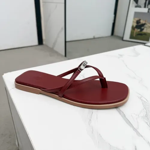 Replica Hermes Slippers For Women #1409945 $82.00 USD for Wholesale