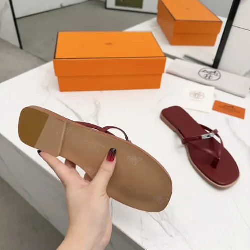 Replica Hermes Slippers For Women #1409945 $82.00 USD for Wholesale