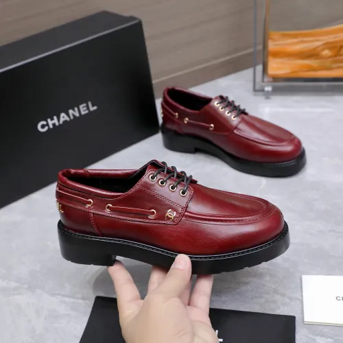 Replica Chanel Leather Shoes For Women #1410024 $122.00 USD for Wholesale