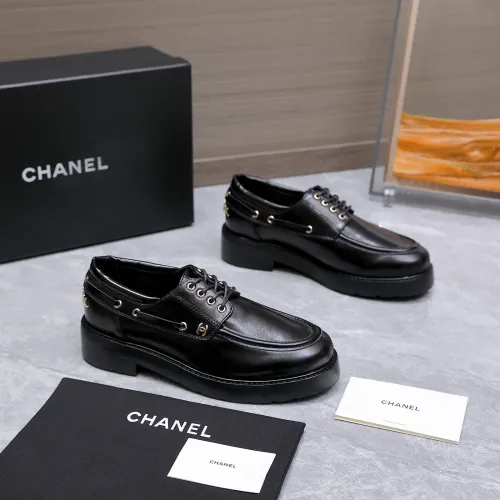 Replica Chanel Leather Shoes For Women #1410026 $122.00 USD for Wholesale