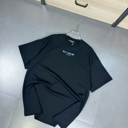 Balmain T-Shirts Short Sleeved For Unisex #1410218 $32.00 USD, Wholesale Replica Balmain T-Shirts