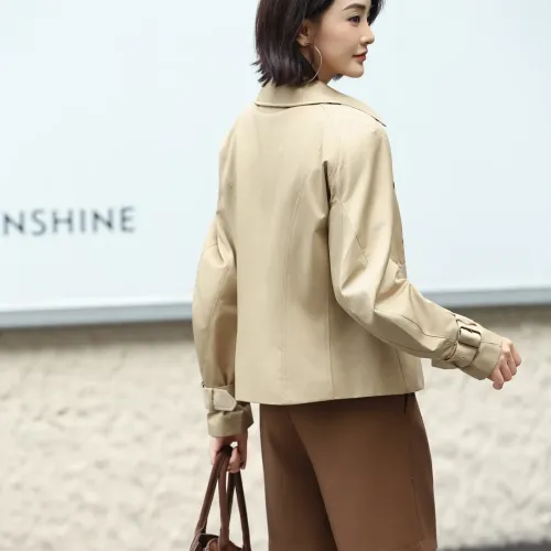 Replica Burberry Trench Coat Long Sleeved For Women #1410241 $132.00 USD for Wholesale