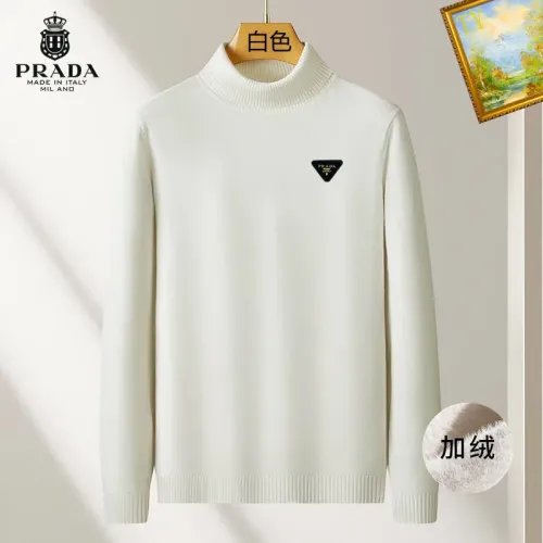 Prada Sweaters Long Sleeved For Men #1410708 $48.00 USD, Wholesale Replica Prada Sweaters