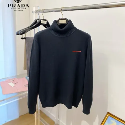 Prada Sweaters Long Sleeved For Men #1410737 $42.00 USD, Wholesale Replica Prada Sweaters
