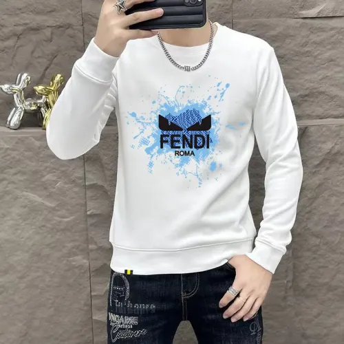 Fendi Hoodies Long Sleeved For Men #1411010 $48.00 USD, Wholesale Replica Fendi Hoodies