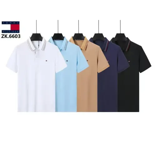 Replica Tommy Hilfiger TH T-Shirts Short Sleeved For Men #1411081 $38.00 USD for Wholesale