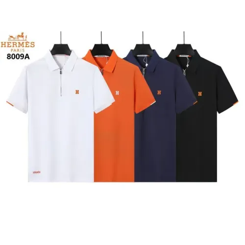 Replica Hermes T-Shirts Short Sleeved For Men #1411112 $38.00 USD for Wholesale