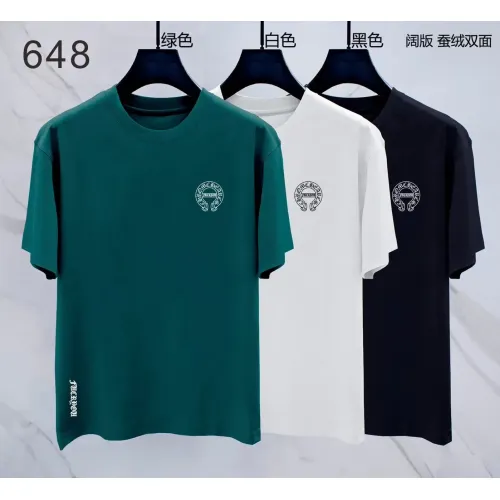Replica Chrome Hearts T-Shirts Short Sleeved For Men #1411277 $38.00 USD for Wholesale