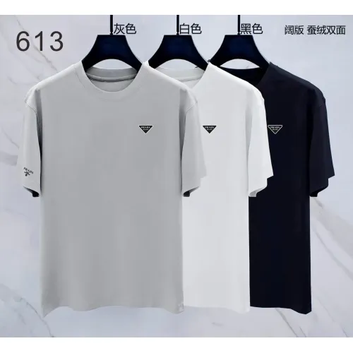 Replica Prada T-Shirts Short Sleeved For Men #1411385 $38.00 USD for Wholesale