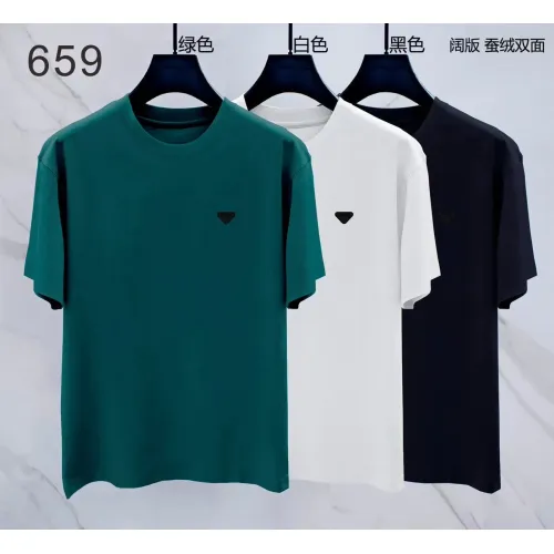 Replica Prada T-Shirts Short Sleeved For Men #1411387 $38.00 USD for Wholesale