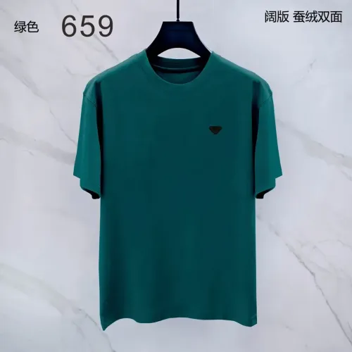 Prada T-Shirts Short Sleeved For Men #1411388 $38.00 USD, Wholesale Replica Prada T-Shirts