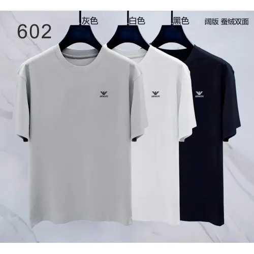 Replica Armani T-Shirts Short Sleeved For Men #1411447 $38.00 USD for Wholesale