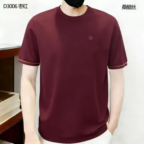 Replica Hermes T-Shirts Short Sleeved For Men #1411510 $38.00 USD for Wholesale