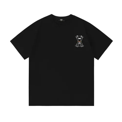 Fendi T-Shirts Short Sleeved For Unisex #1411663 $45.00 USD, Wholesale Replica Fendi T-Shirts