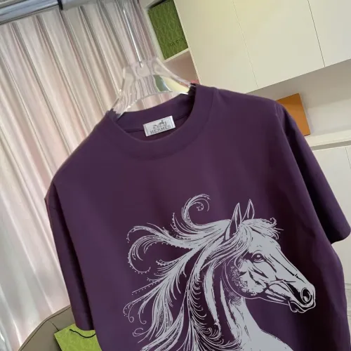 Replica Hermes T-Shirts Short Sleeved For Unisex #1411928 $42.00 USD for Wholesale