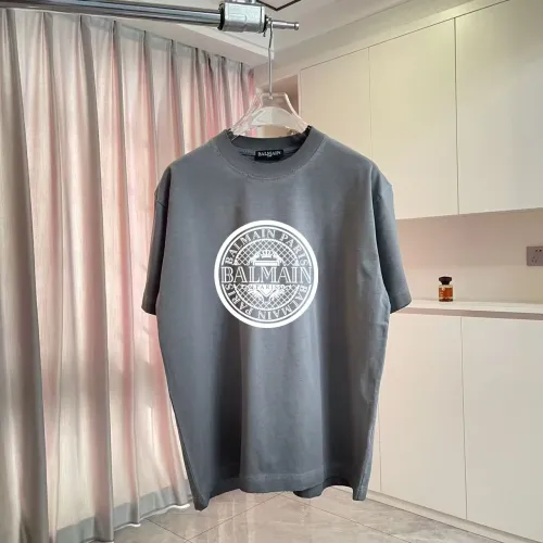 Balmain T-Shirts Short Sleeved For Unisex #1411932 $45.00 USD, Wholesale Replica Balmain T-Shirts