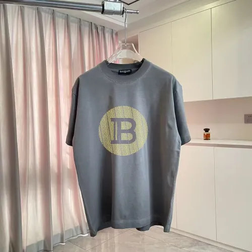 Balmain T-Shirts Short Sleeved For Unisex #1411940 $45.00 USD, Wholesale Replica Balmain T-Shirts
