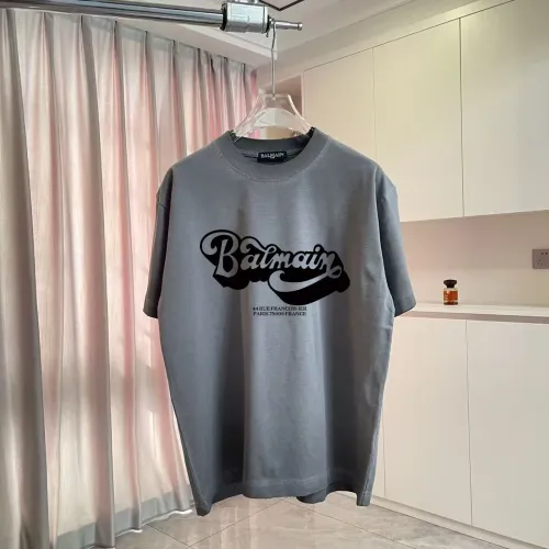 Balmain T-Shirts Short Sleeved For Unisex #1411947 $45.00 USD, Wholesale Replica Balmain T-Shirts