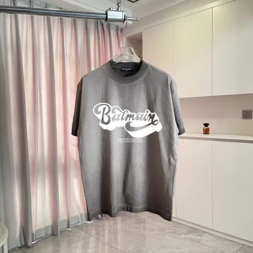 Balmain T-Shirts Short Sleeved For Unisex #1411948 $45.00 USD, Wholesale Replica Balmain T-Shirts