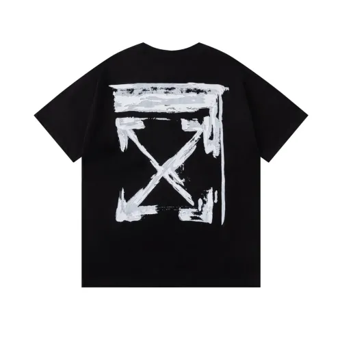 Off-White T-Shirts Short Sleeved For Unisex #1412162 $32.00 USD, Wholesale Replica Off-White T-Shirts