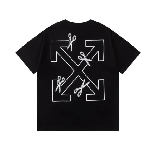 Off-White T-Shirts Short Sleeved For Unisex #1412170 $32.00 USD, Wholesale Replica Off-White T-Shirts