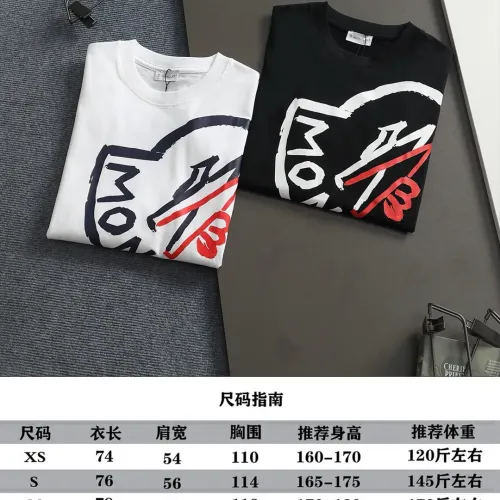Replica Moncler T-Shirts Short Sleeved For Unisex #1412213 $40.00 USD for Wholesale