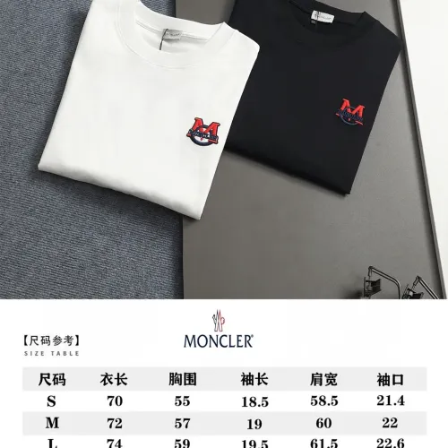Replica Moncler T-Shirts Short Sleeved For Unisex #1412216 $45.00 USD for Wholesale