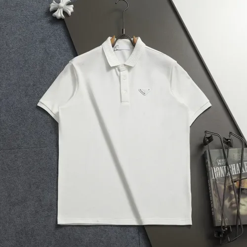 Prada T-Shirts Short Sleeved For Men #1412221 $48.00 USD, Wholesale Replica Prada T-Shirts
