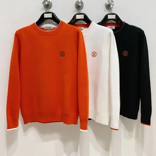 Replica Hermes Sweaters Long Sleeved For Men #1412713 $85.00 USD for Wholesale