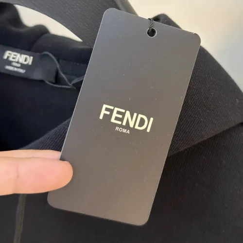 Replica Fendi Hoodies Long Sleeved For Men #1413009 $85.00 USD for Wholesale