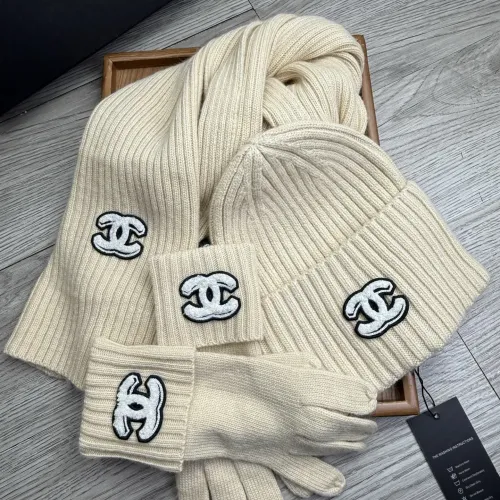 Replica Chanel Hat and Scarf and Glove Set #1413098 $72.00 USD for Wholesale