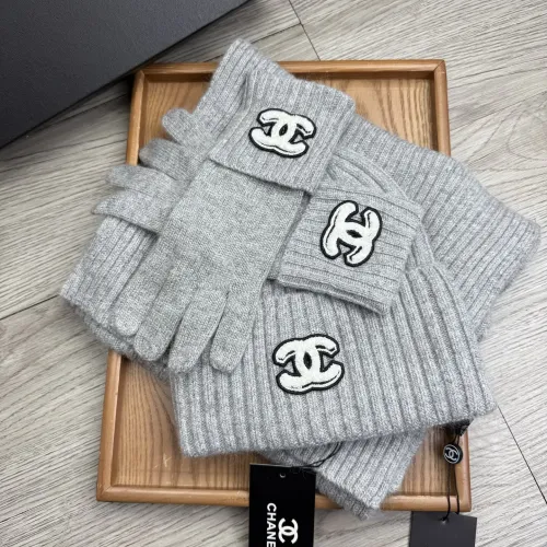 Replica Chanel Hat and Scarf and Glove Set #1413101 $72.00 USD for Wholesale