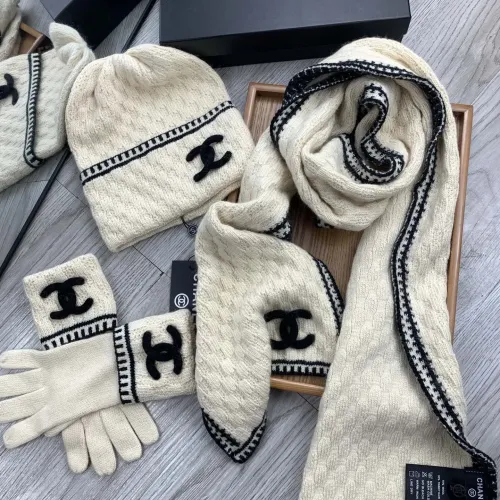 Replica Chanel Hat and Scarf and Glove Set #1413106 $72.00 USD for Wholesale