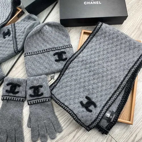 Replica Chanel Hat and Scarf and Glove Set #1413107 $72.00 USD for Wholesale