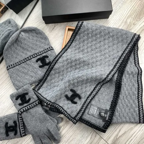 Replica Chanel Hat and Scarf and Glove Set #1413107 $72.00 USD for Wholesale
