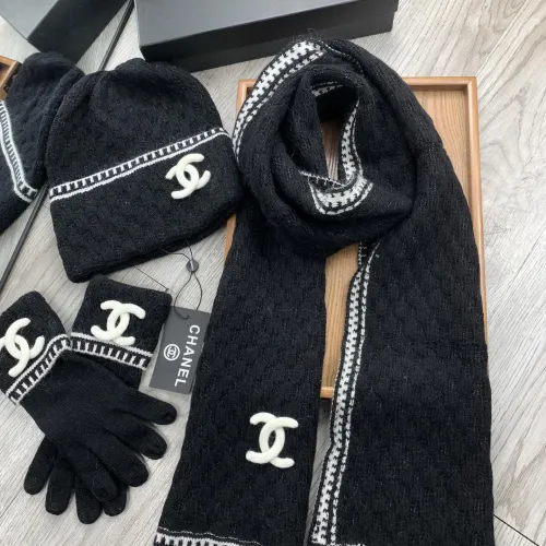 Replica Chanel Hat and Scarf and Glove Set #1413108 $72.00 USD for Wholesale