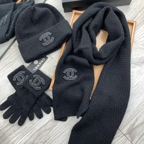 Replica Chanel Hat and Scarf and Glove Set #1413110 $72.00 USD for Wholesale