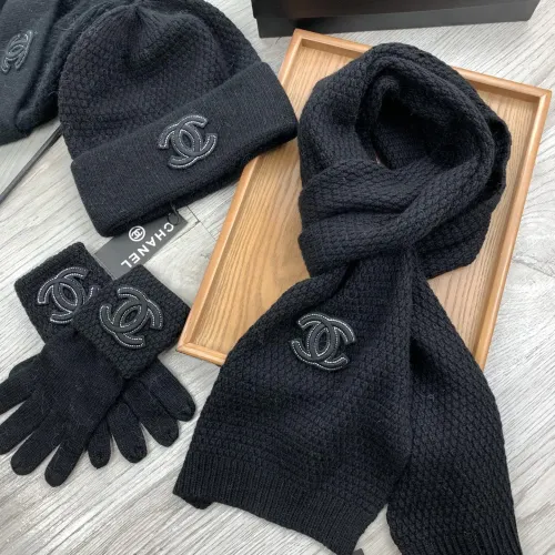 Replica Chanel Hat and Scarf and Glove Set #1413110 $72.00 USD for Wholesale