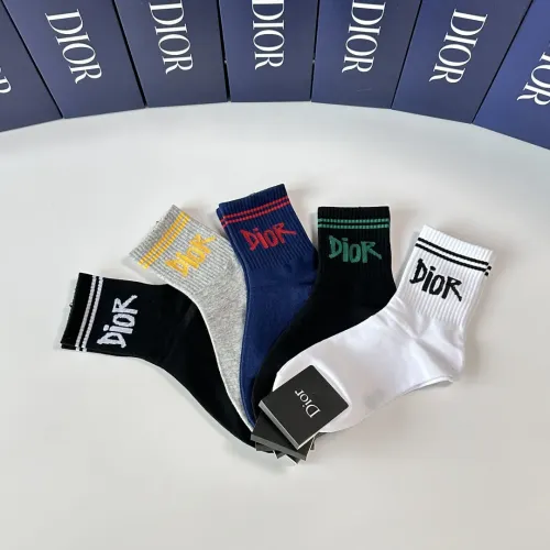 Replica Christian Dior Socks #1413122 $27.00 USD for Wholesale