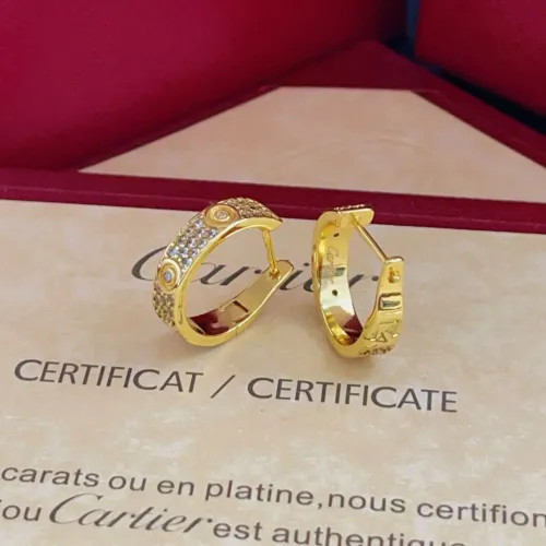 Replica Cartier Earrings For Women #1413170 $25.00 USD for Wholesale
